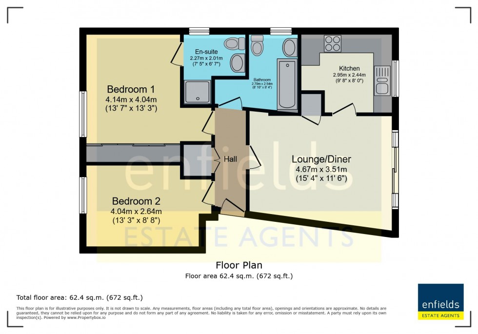 Floorplan for The Topiary, Poole