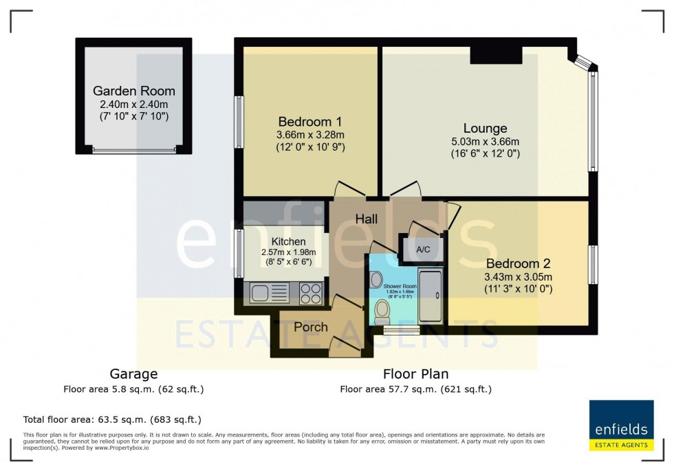 Floorplan for Wharfdale Road, Poole