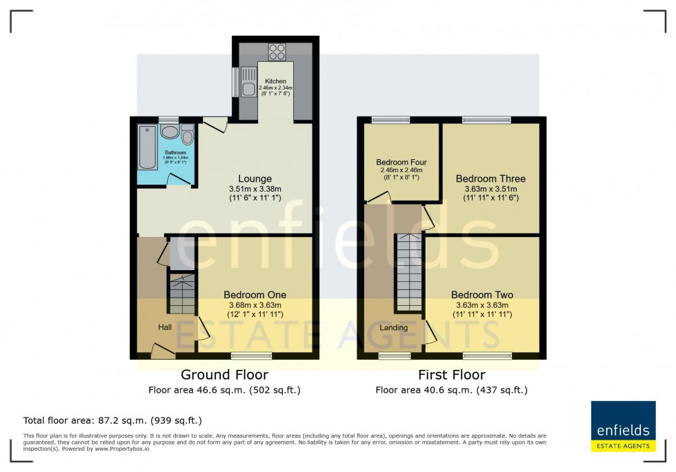 Floorplan for Victoria Road, Bournemouth