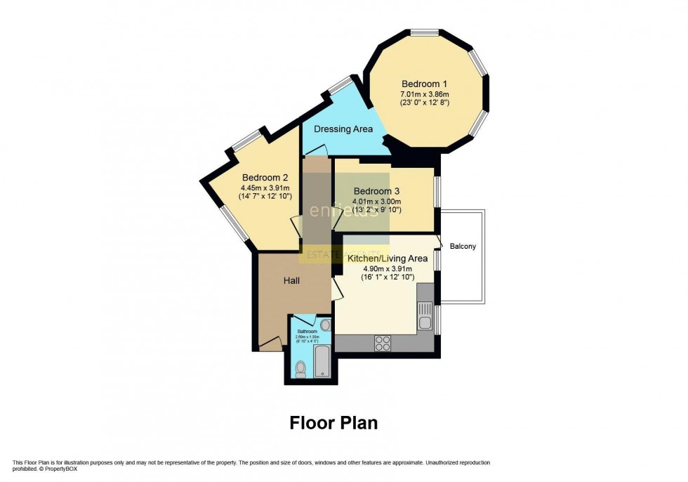 Floorplan for Bath Road, Bournemouth Town Centre