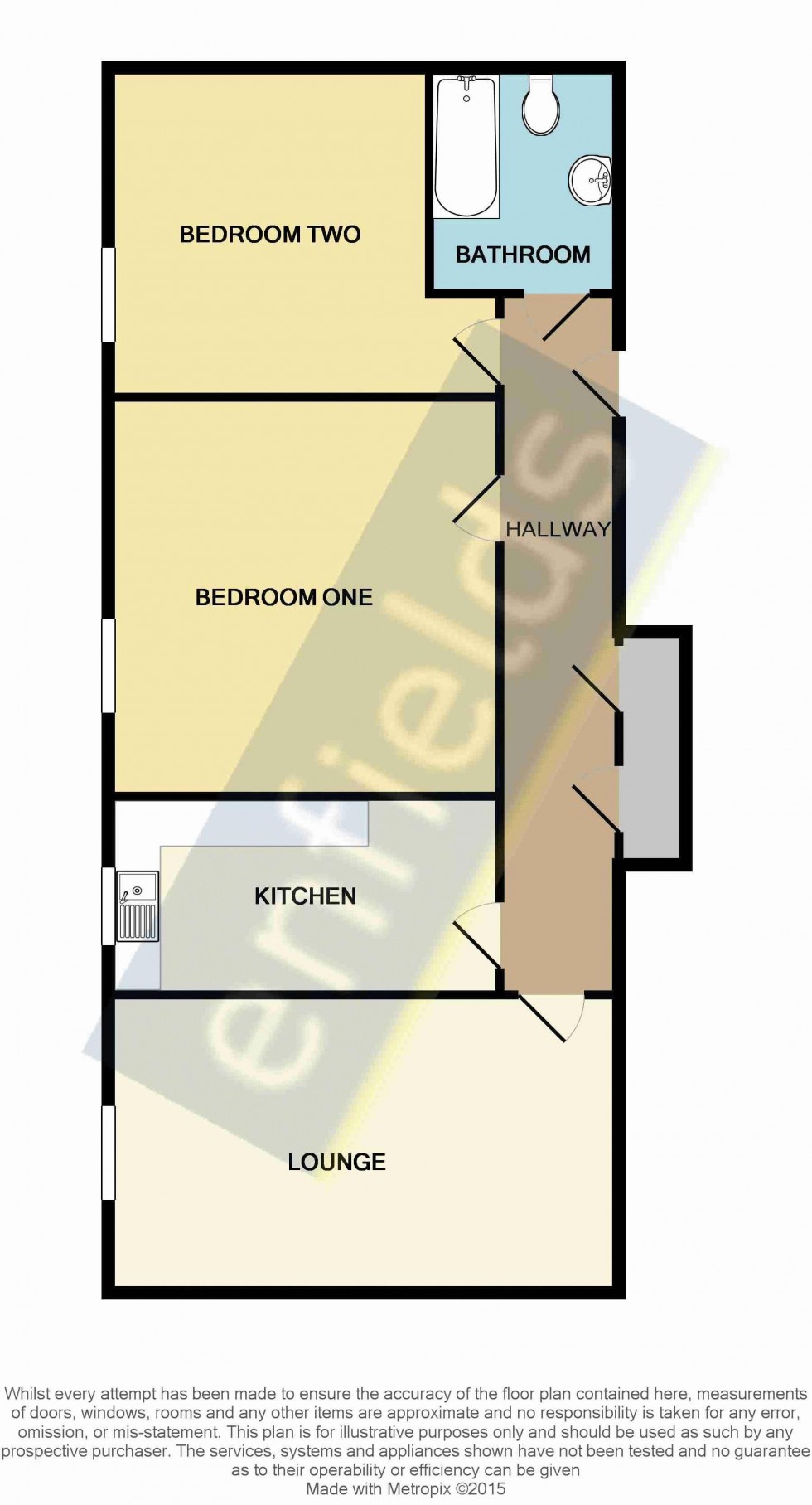Floorplan for Student Property Moments From Talbot Campus