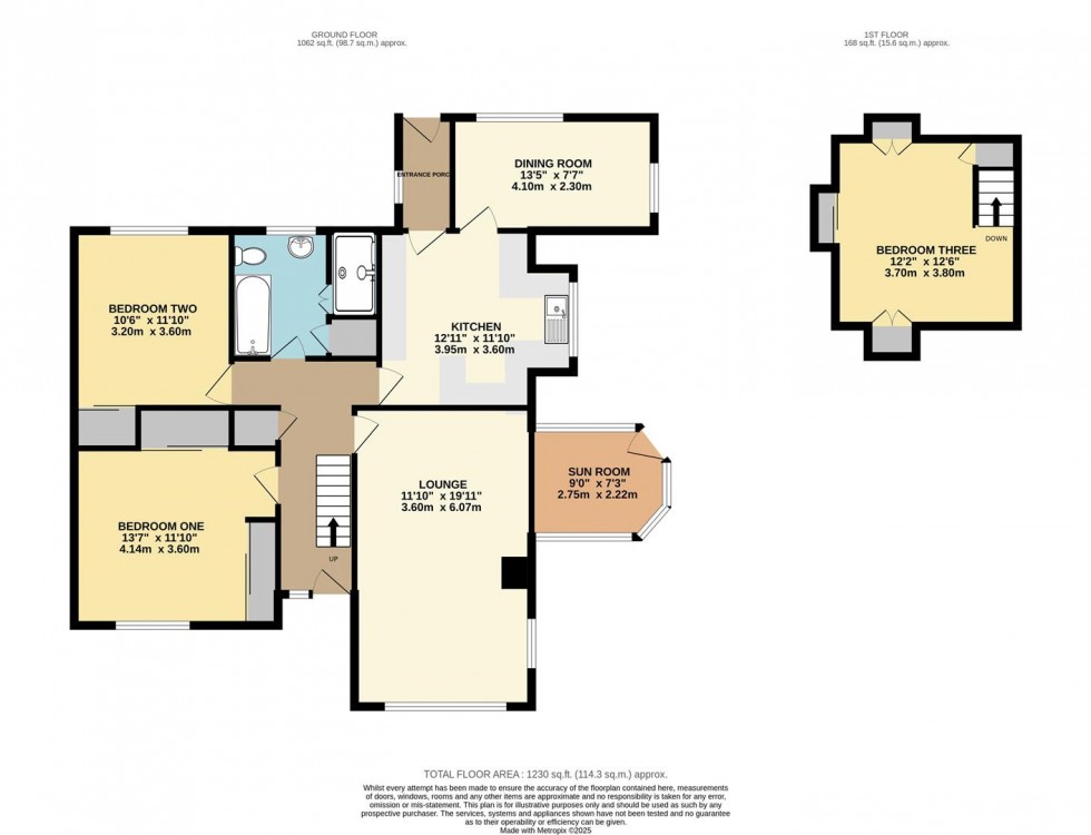 Floorplan for Knottingley Road, Pontefract