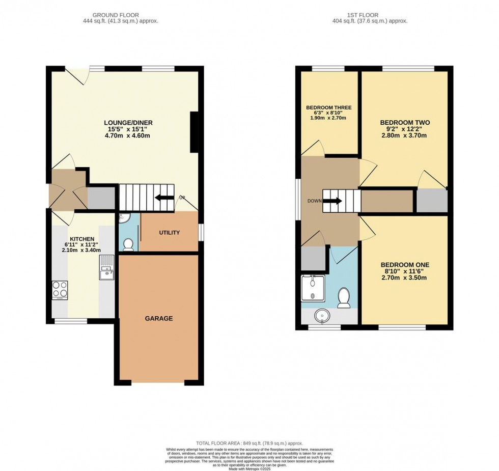 Floorplan for Lemon Tree Close, Pontefract