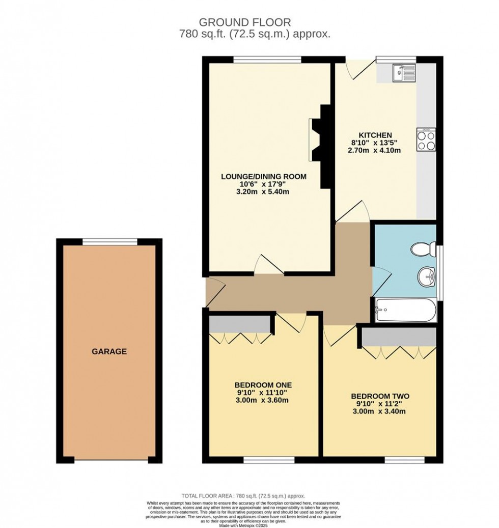 Floorplan for The Paddock, Burton Salmon