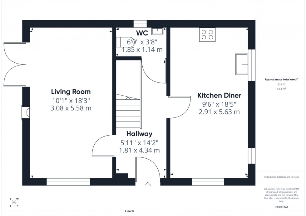 Floorplan for Holme Farm Way, Pontefract