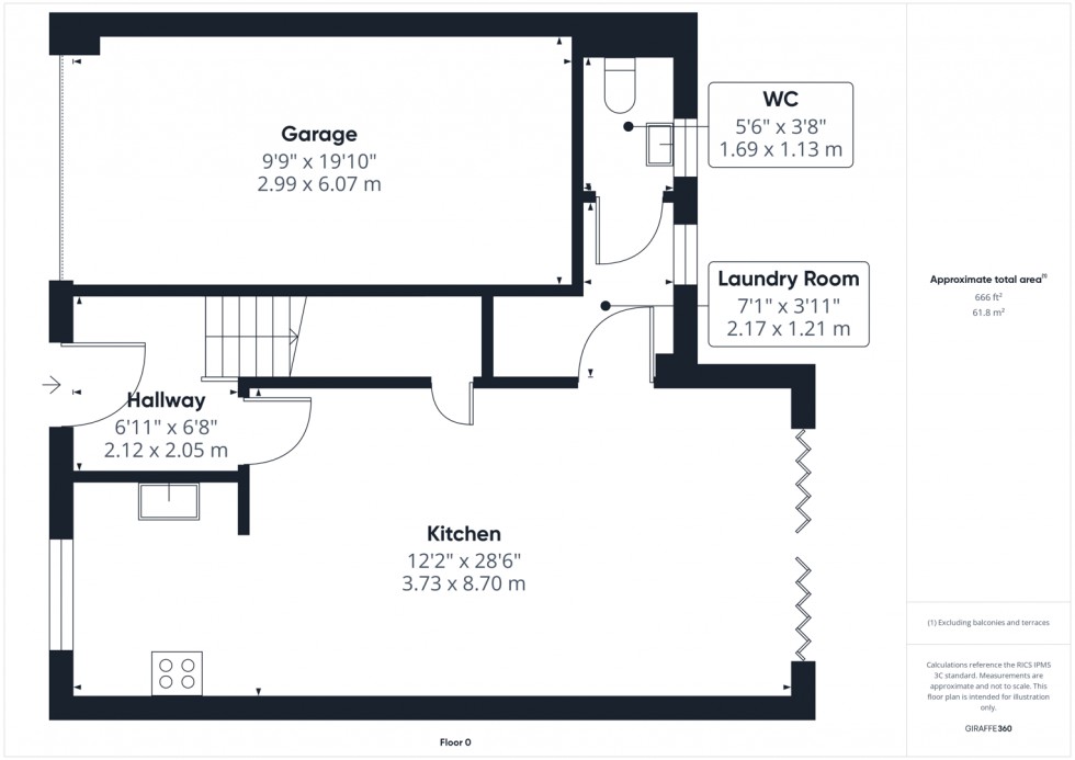 Floorplan for Tulip Close, Castleford