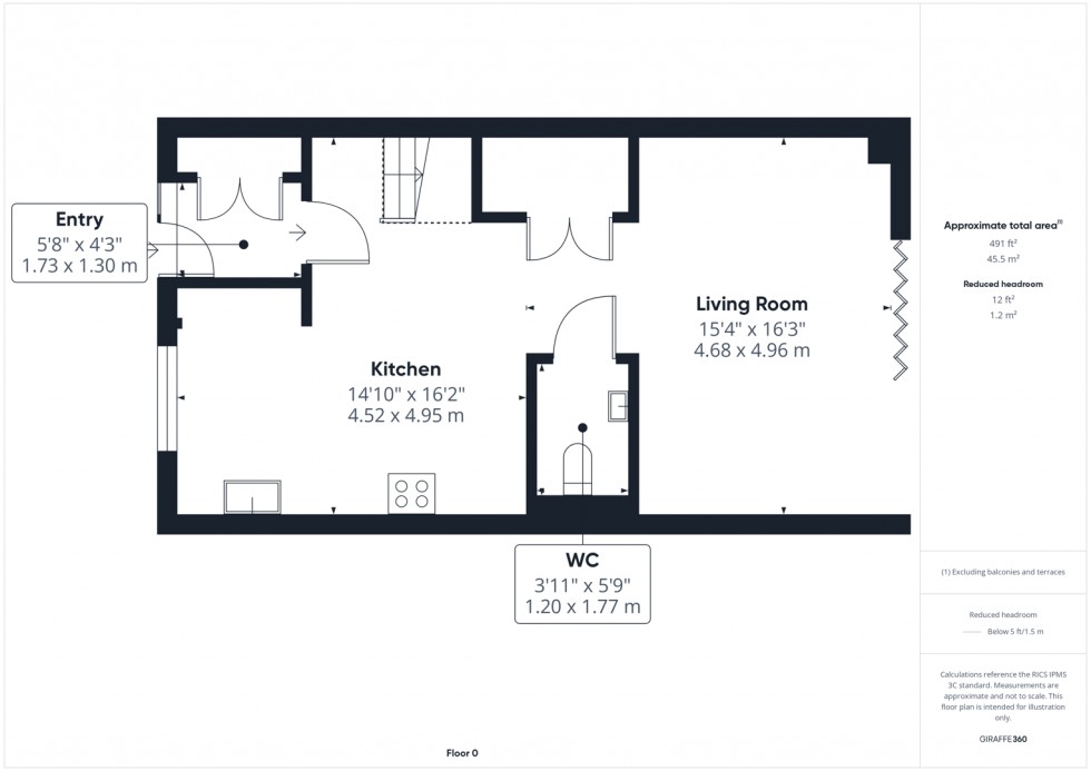 Floorplan for St. Georges Close, Upton, Pontefract