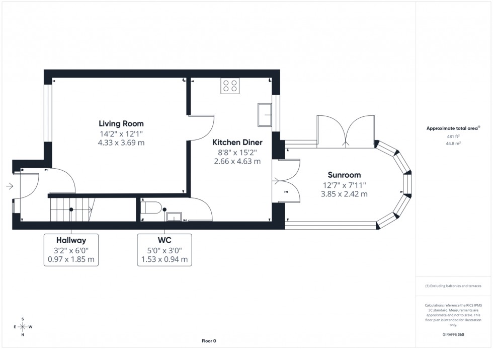 Floorplan for Northfield Grange, South Kirkby, Pontefract