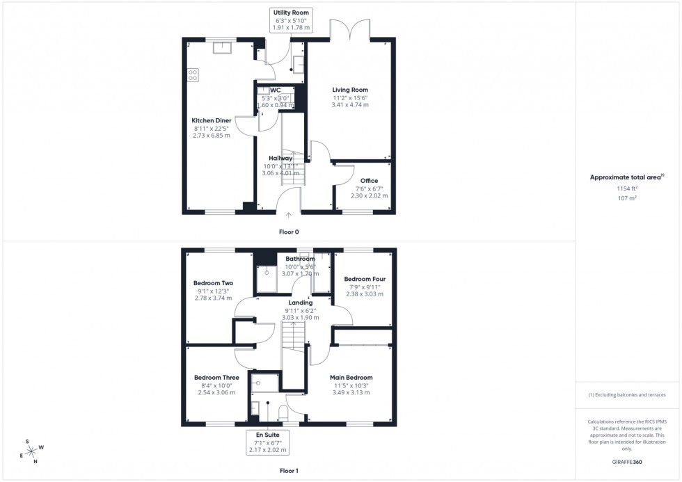 Floorplan for The Fouracres, Wakefield