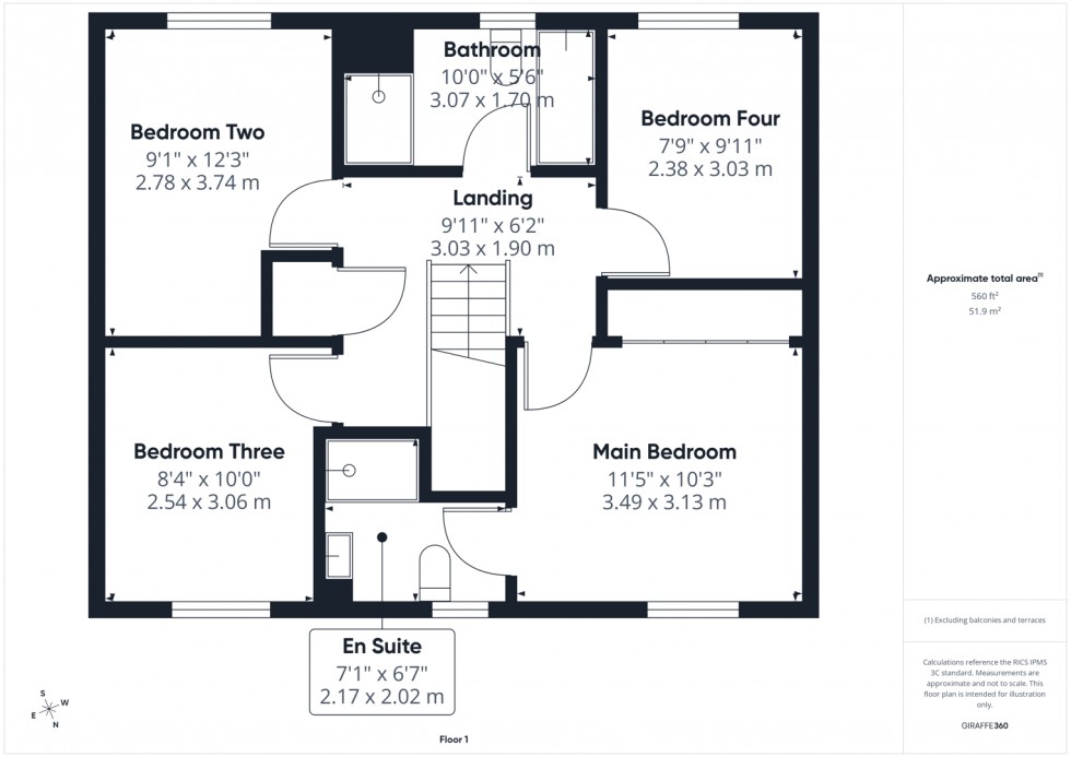 Floorplan for The Fouracres, Wakefield
