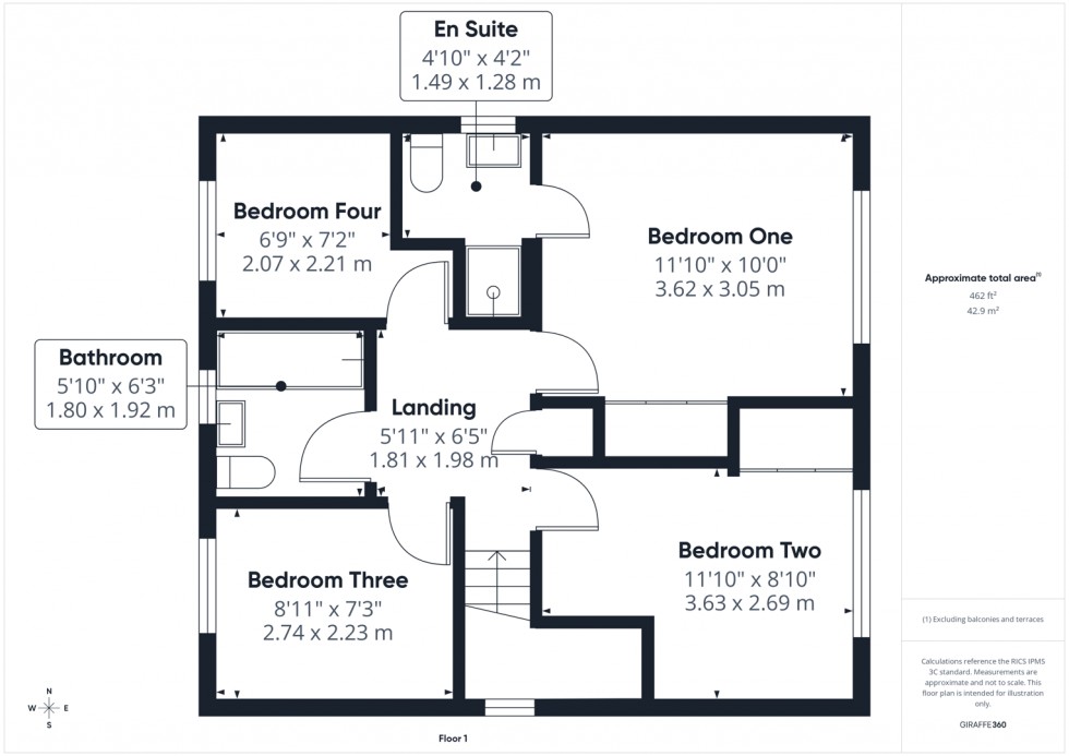 Floorplan for Dale Court, Pontefract