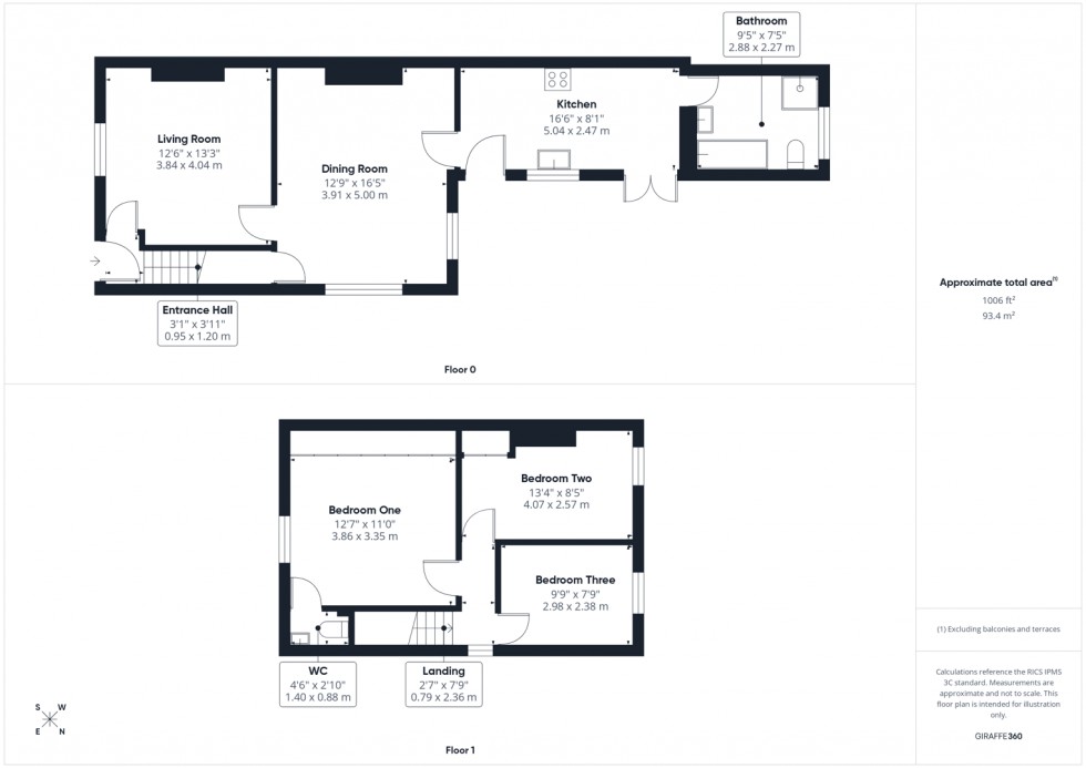 Floorplan for Station Cottages, Nostell, Wakefield