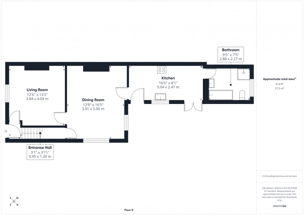 Floorplan for Station Cottages, Nostell, Wakefield