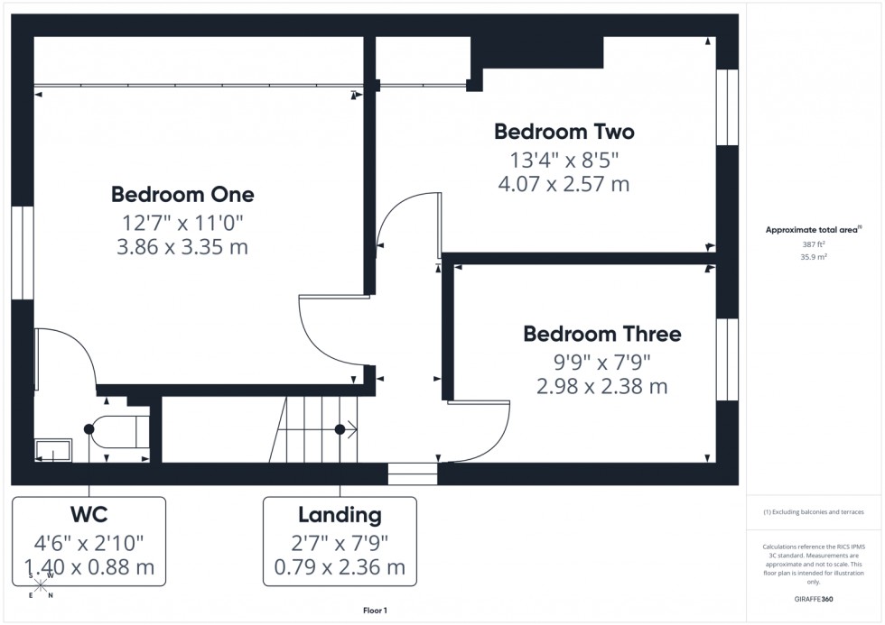 Floorplan for Station Cottages, Nostell, Wakefield