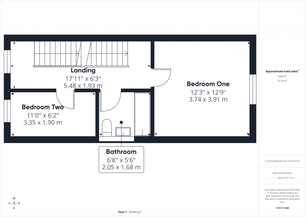 Floorplan for Miners Court, New Sharlston, Wakefield