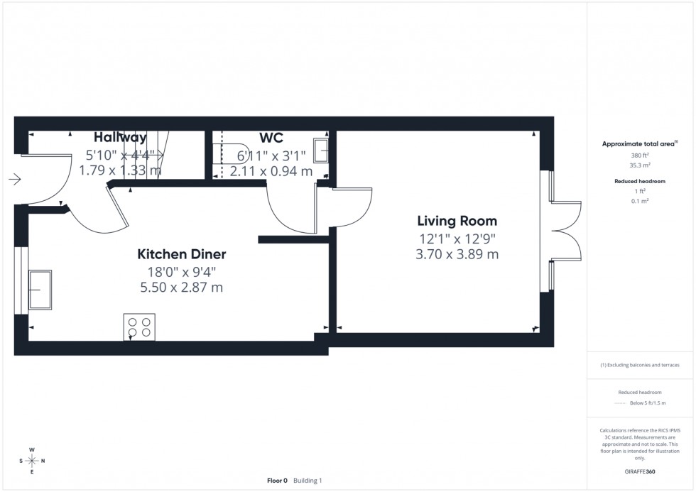 Floorplan for Miners Court, New Sharlston, Wakefield