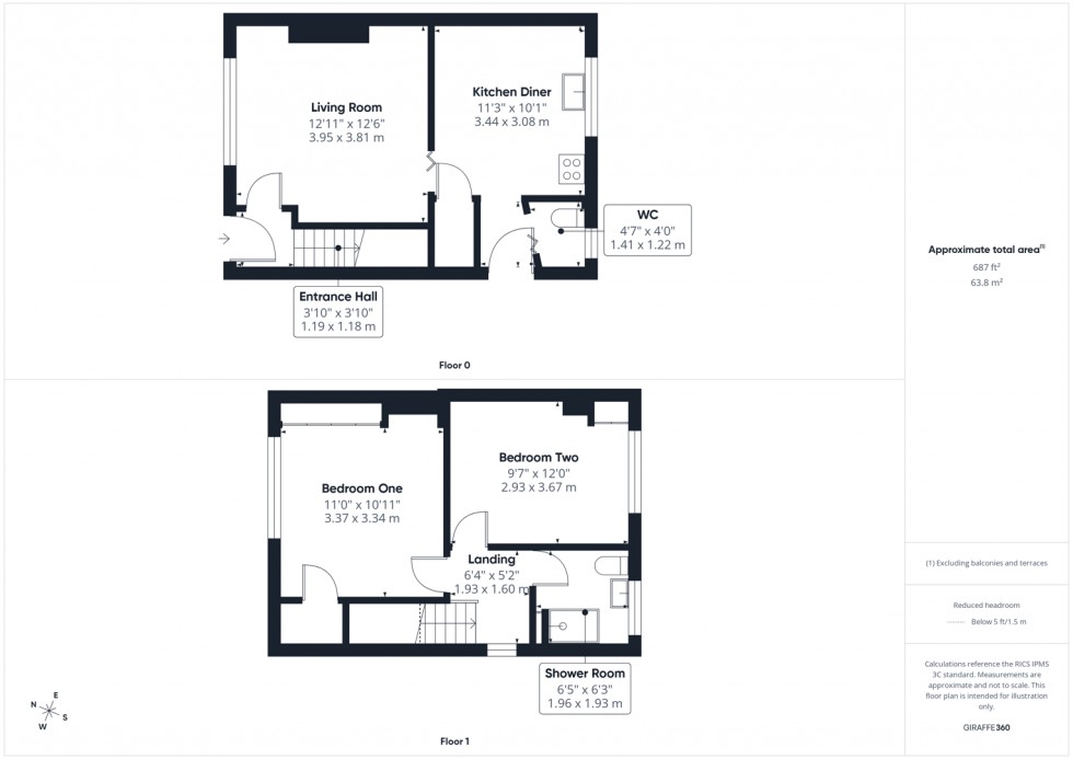 Floorplan for St. Peters Crescent, Stanley, Wakefield