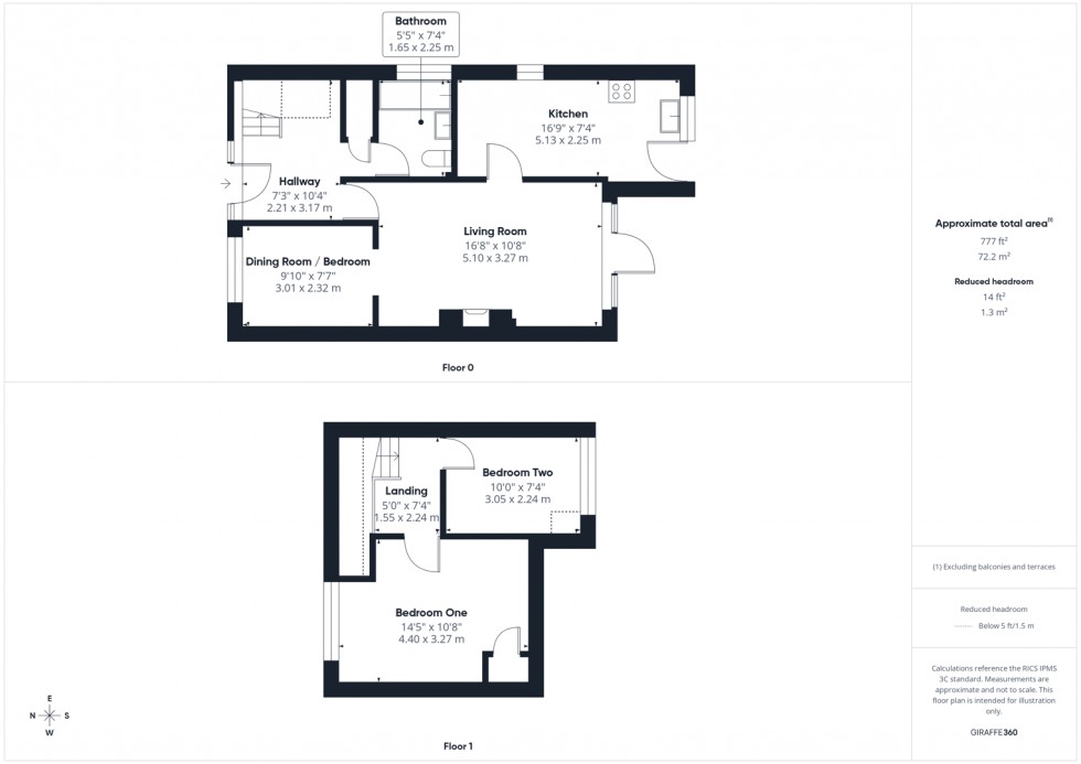 Floorplan for Chiltern Drive, Ackworth, Pontefract