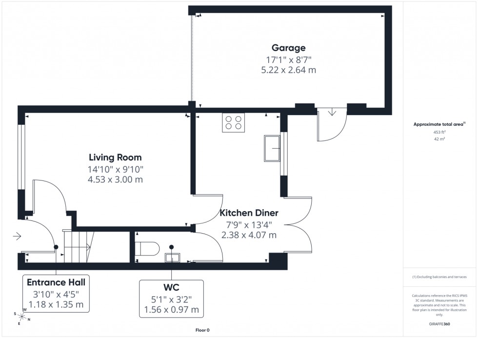 Floorplan for Oak Tree Way, Knottingley