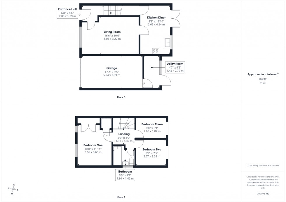 Floorplan for Tennyson Way, Pontefract