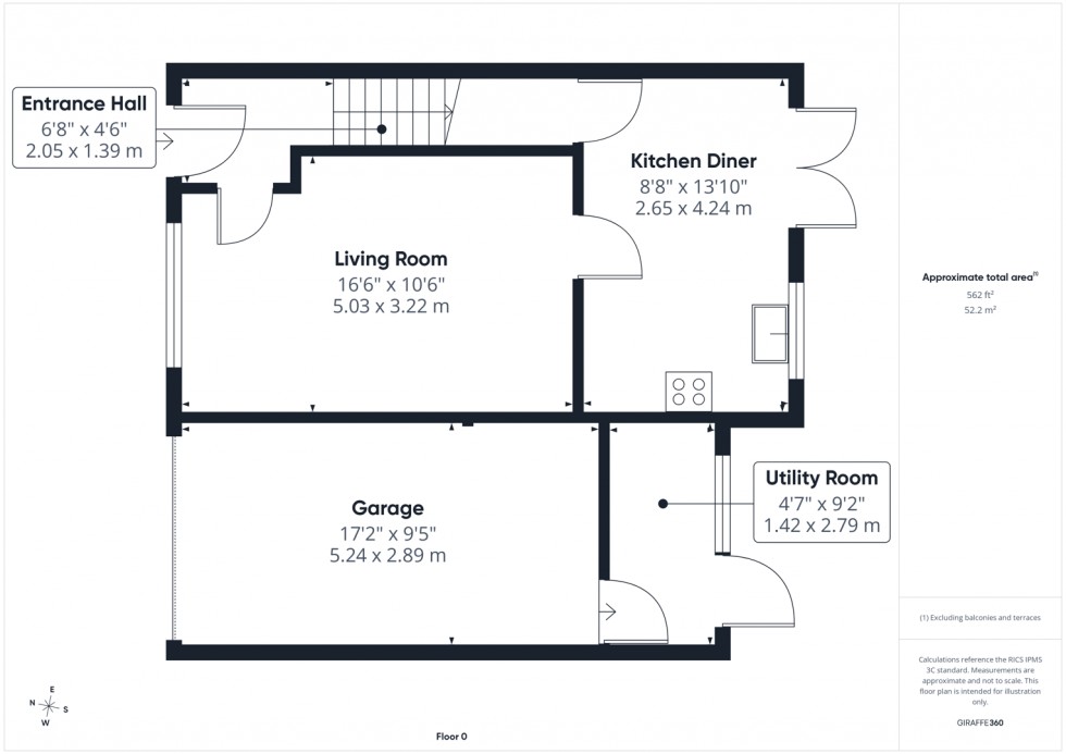 Floorplan for Tennyson Way, Pontefract