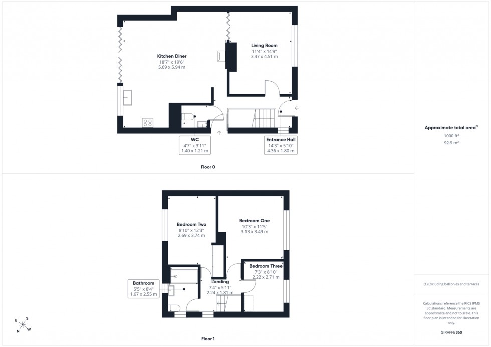 Floorplan for Long Crest, Pontefract