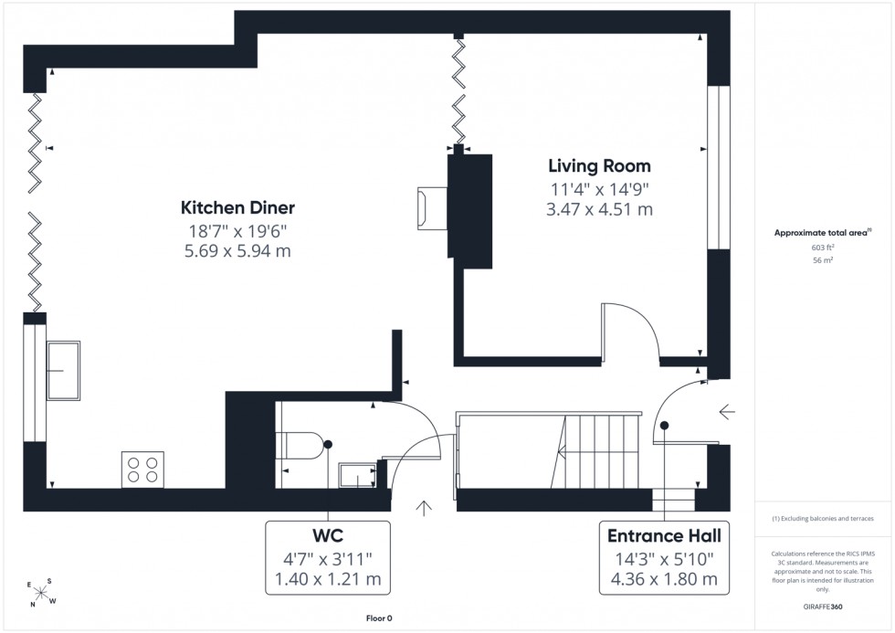 Floorplan for Long Crest, Pontefract