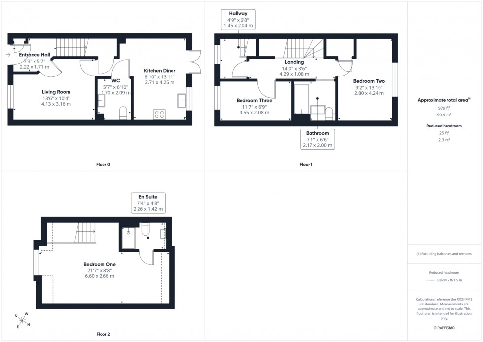 Floorplan for Castle Crescent, Pontefract