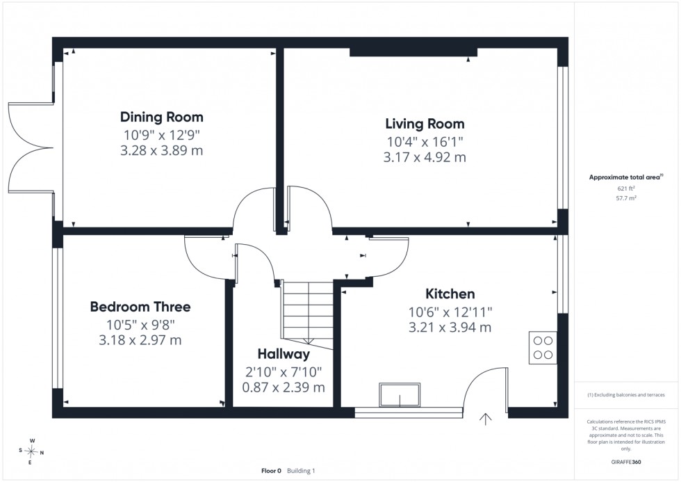 Floorplan for Middleton Way, Knottingley