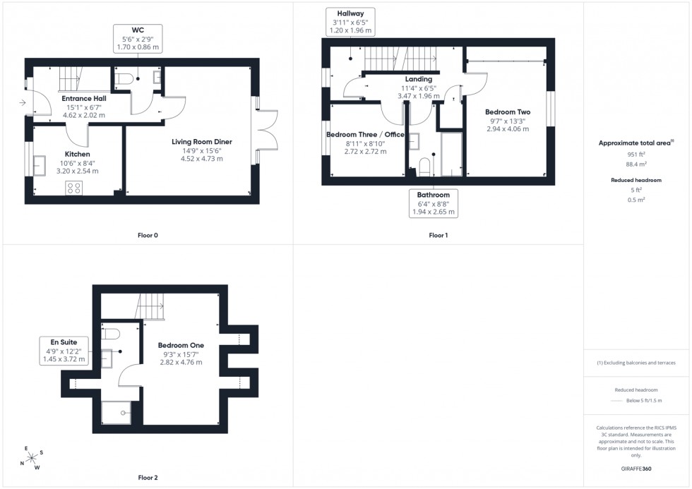Floorplan for Shortwall Court, Pontefract