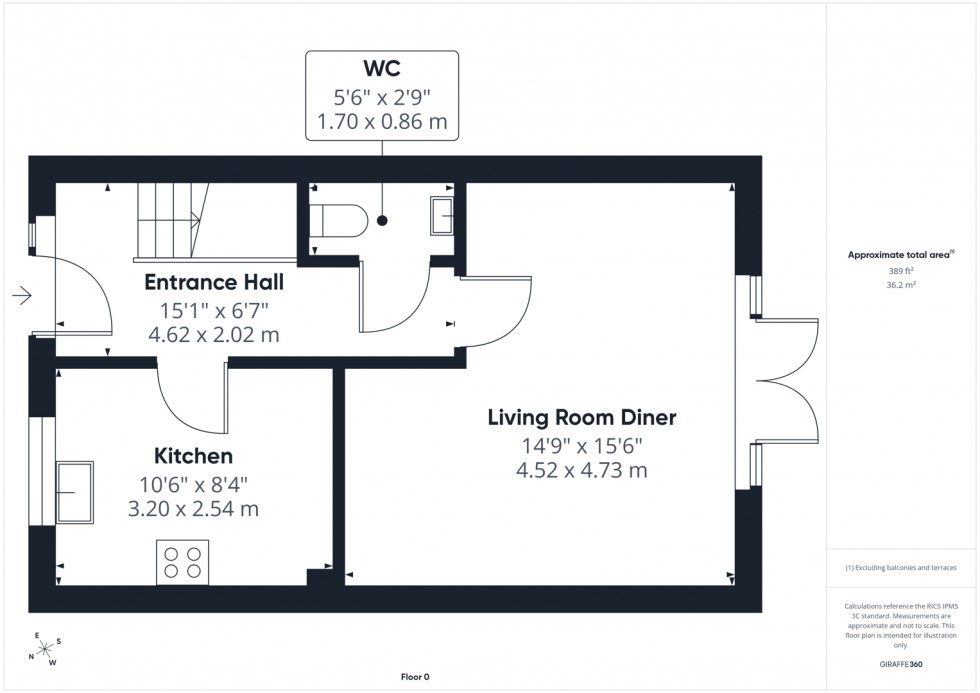 Floorplan for Shortwall Court, Pontefract