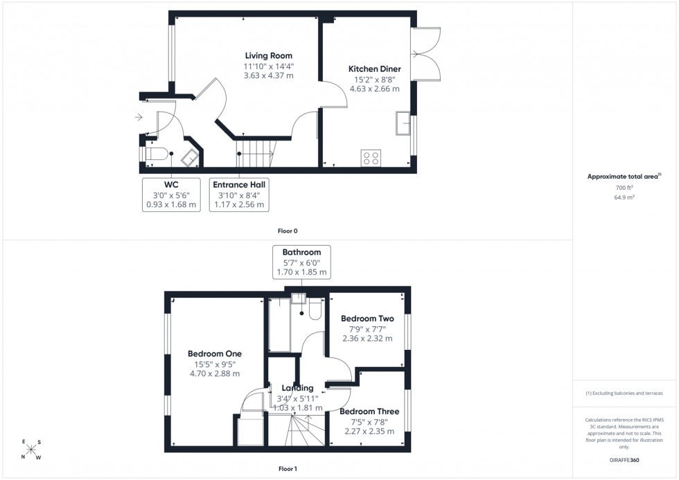 Floorplan for Holme Farm Way, Pontefract