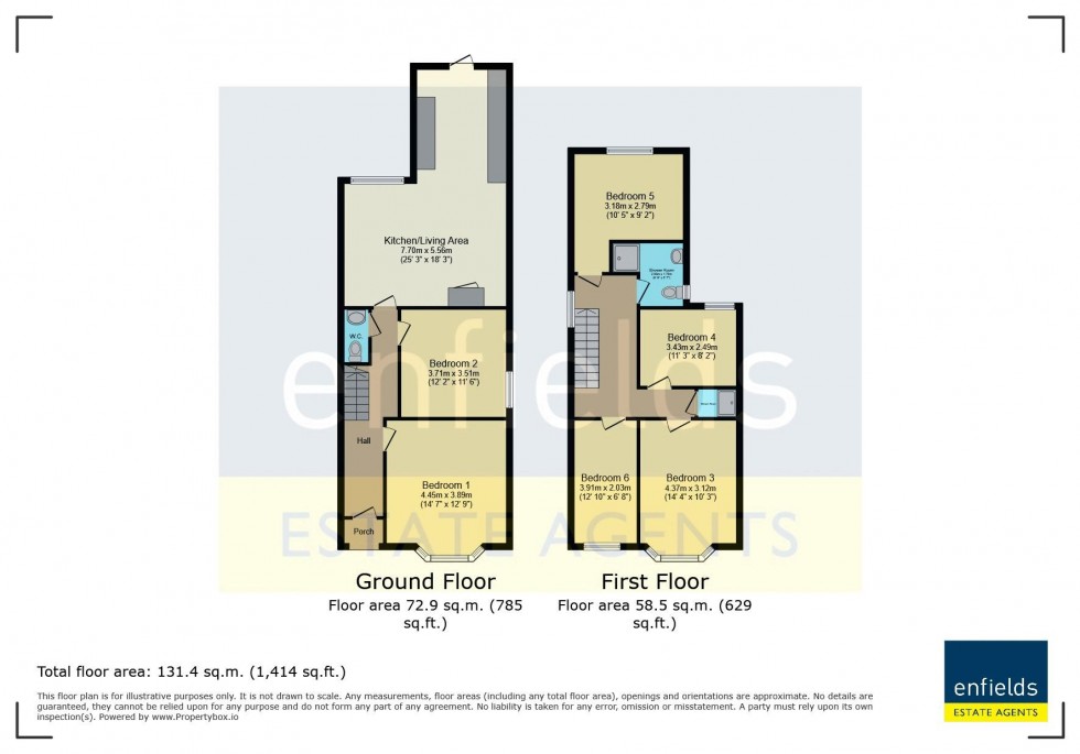 Floorplan for Osborne Road, Winton
