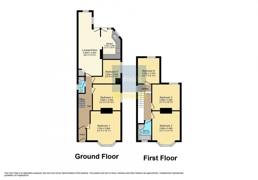 Floorplan for Luxury Student Home, Winton