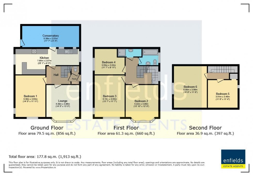 Floorplan for Perfect For Families Or HMO Investors  - Talbot Road, Bournemouth