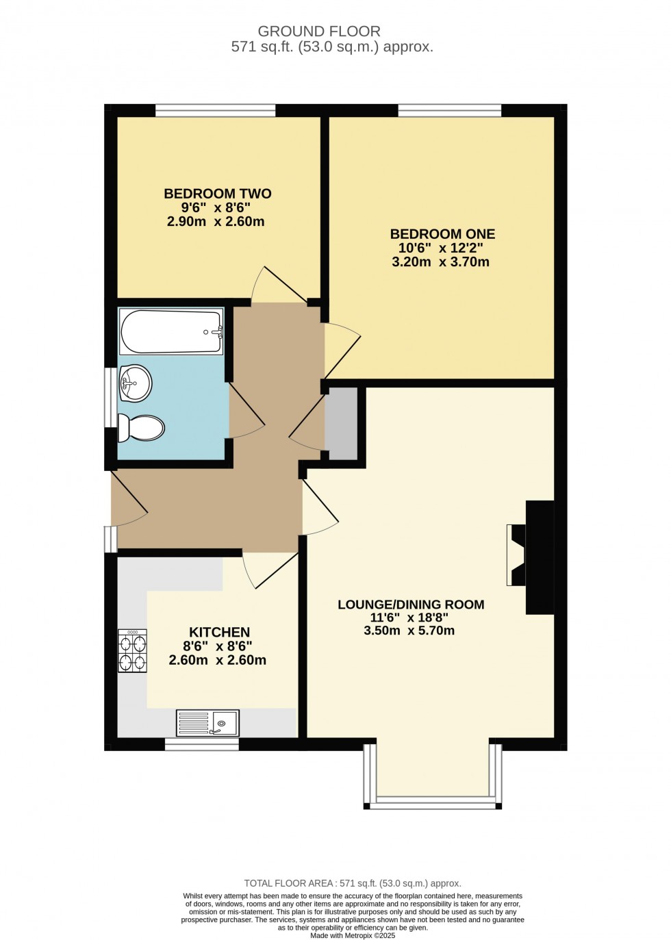 Floorplan for Punton Walk, Snaith