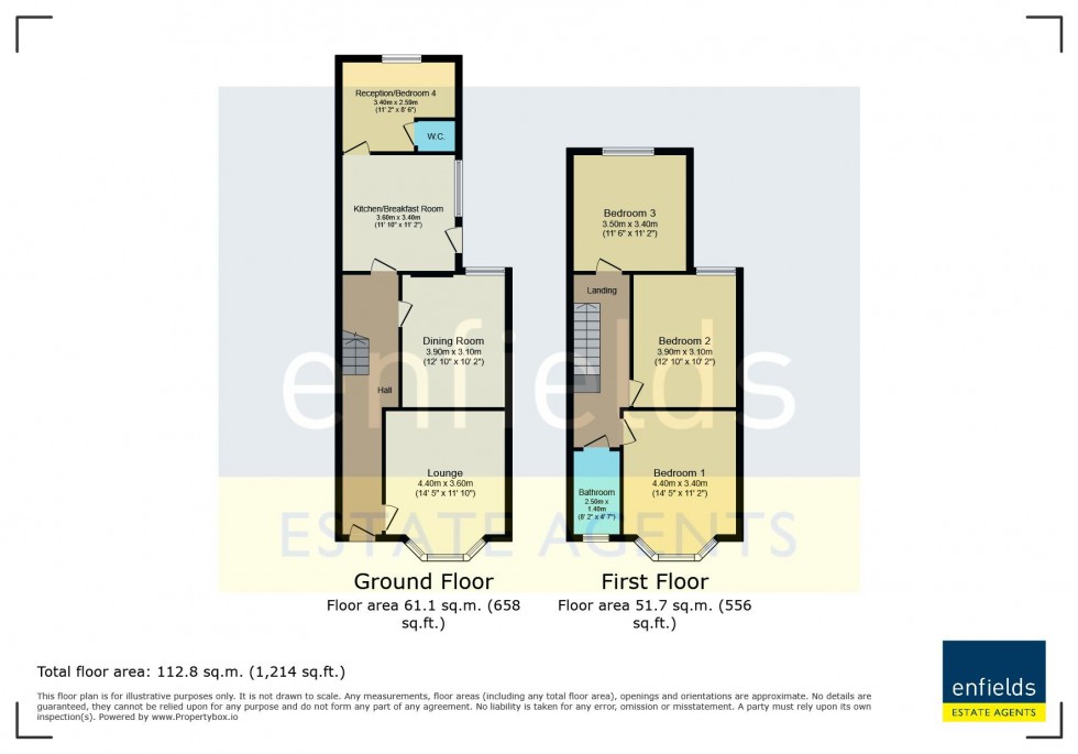 Floorplan for Avon Road, Bournemouth